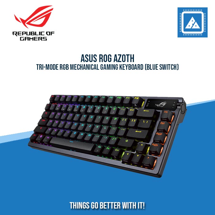 ASUS ROG AZOTH TRI-MODE RGB MECHANICAL GAMING KEYBOARD ASUS ROG AZOTH TRI-MODE RGB MECHANICAL GAMING KEYBOARD